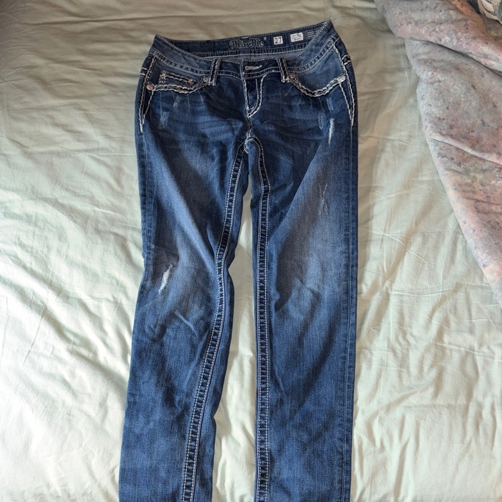Miss Me Indigo Skinny Jeans